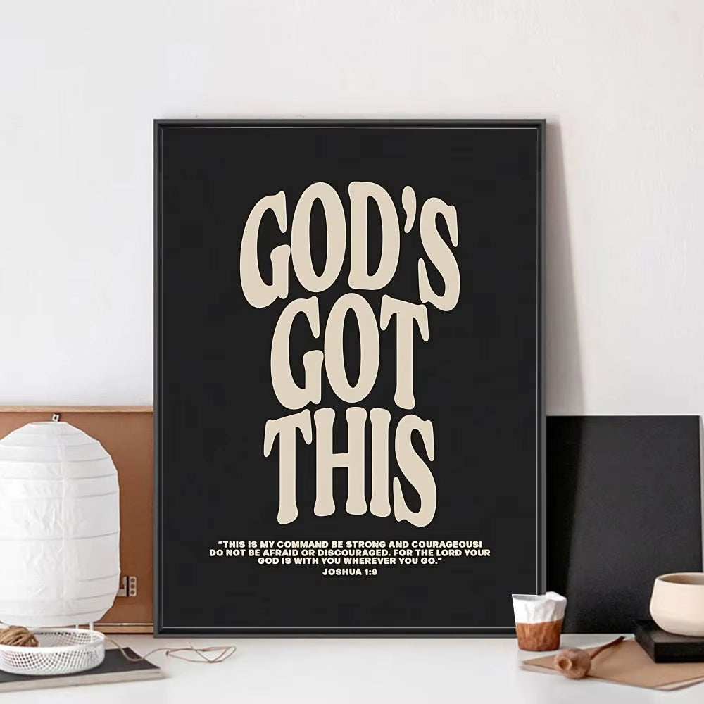 Bible Verse Jesus Christ Christian Poster No Framed Kraft Club Bar Paper Vintage Poster Wall Art Painting Bedroom Study Stickers